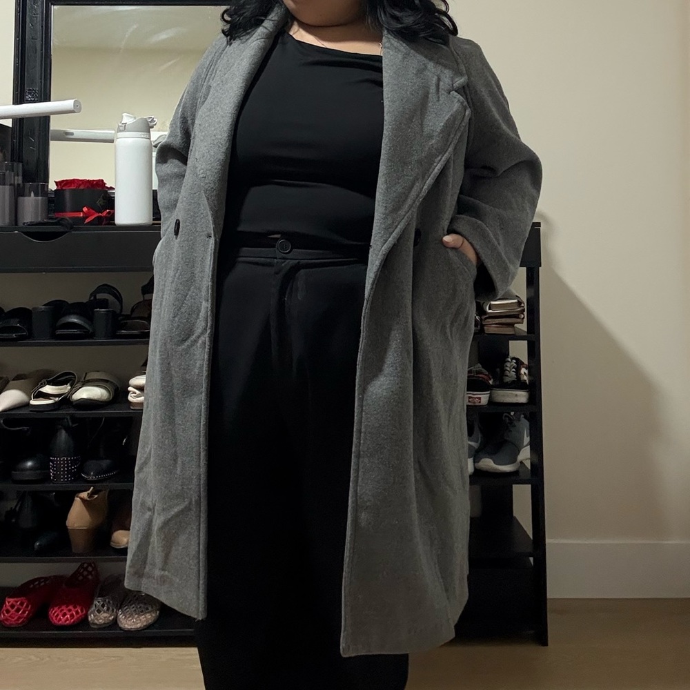 Zara Gray Trench Coat